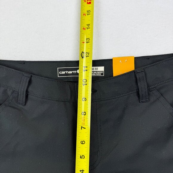 Carhartt Women's Rugged Flex Black Canvas Work Shorts Size 6 NWT 10" Inseam - Picture 11 of 12